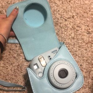 Polaroid instant camera with case and film